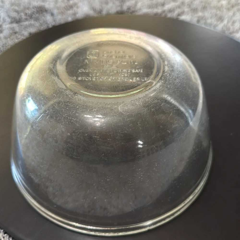 Anchor Hocking 1.5 Quart 1057 Clear Glass‎ Mixing Bowl 7” Oven Microwave Safe